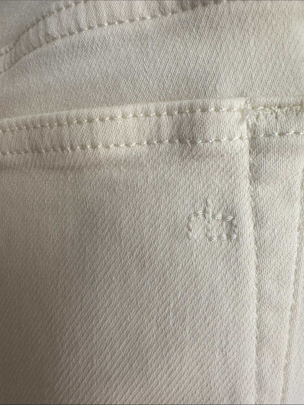 rag & bone Cream Dre Loopback Boyfriend Jeans BNWT - Picture 7 of 7